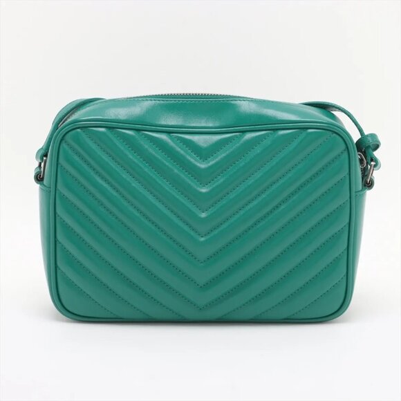 Saint Laurent Paris Lou Camera Leather Shoulder bag Green 574494 - Picture 2 of 13